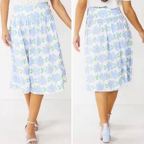 Draper James RSVP Size Small Midi Skirt Floral - Picture 8 of 8